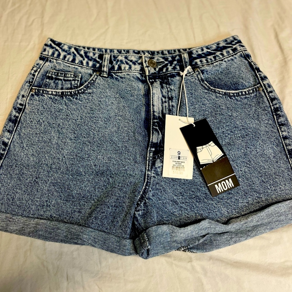 Refuge high waisted denim Mom shorts (size 9 W)